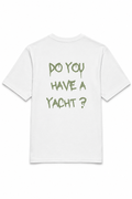 T-shirt blanc OFFSHORE back print olive Do you have a yacht