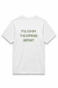 T-shirt blanc OFFSHORE back print olive It'll go on the expense report