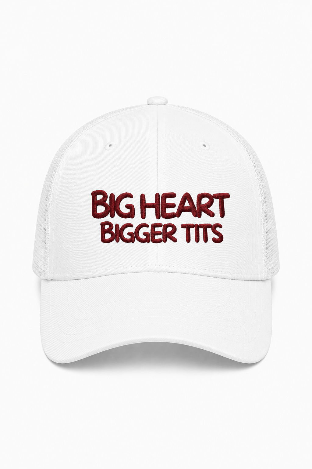 Casquette blanche OFFSHORE Big Heart Bigger Tits brodée