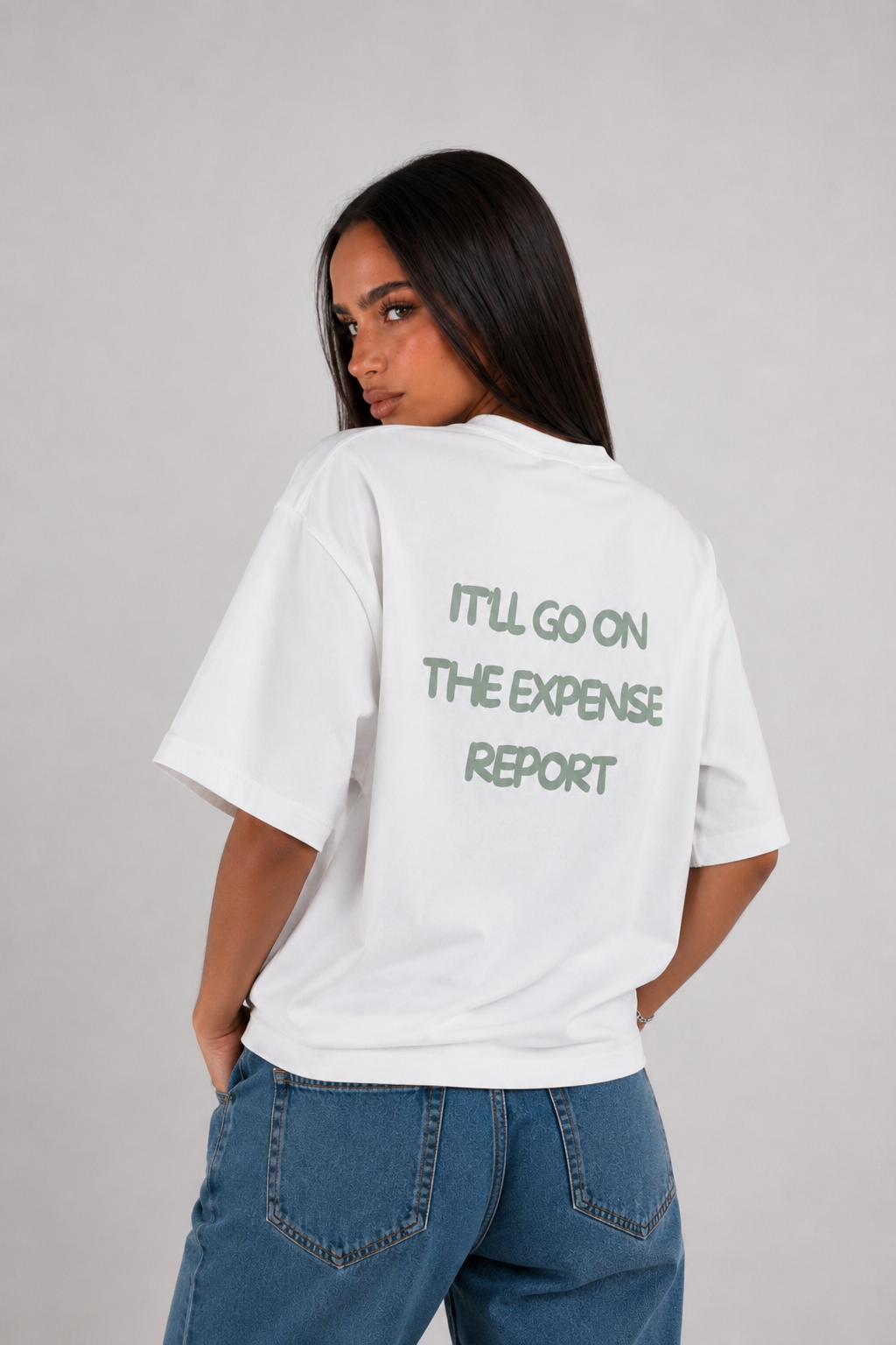 T-shirt blanc OFFSHORE expense report studio