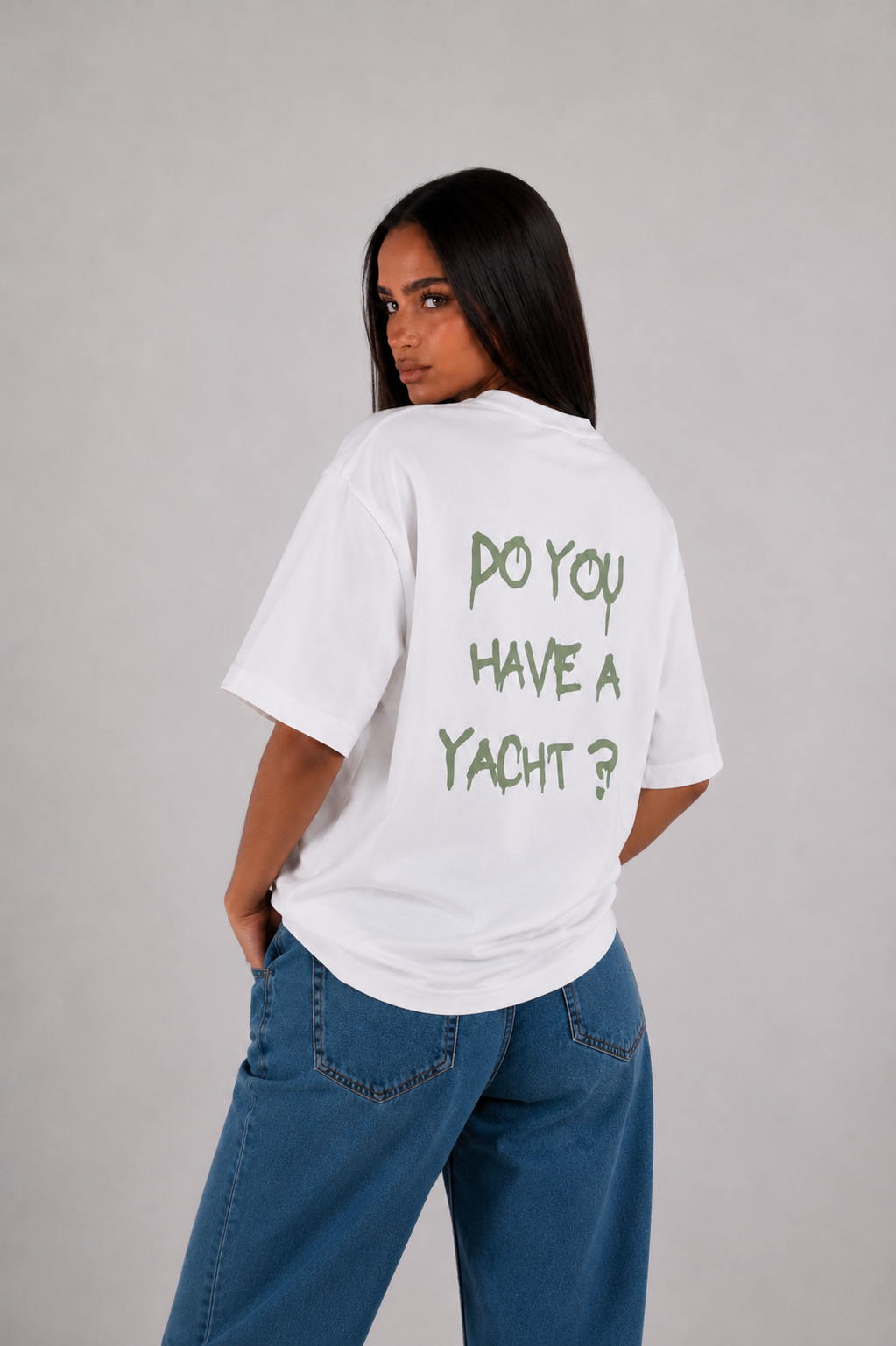 T-shirt blanc OFFSHORE Do you have a yacht studio